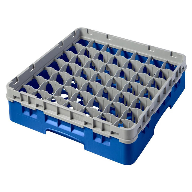Cambro Camrack Blue 49 Compartments Max Glass Height 92mm - CZ117  Cambro   