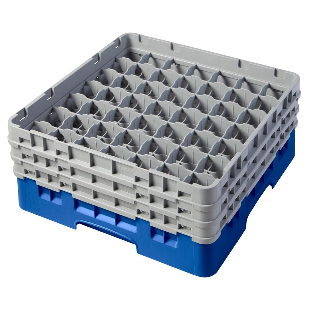 Cambro Camrack Blue 49 Compartments Max Glass Height 174mm - CZ119  Cambro   