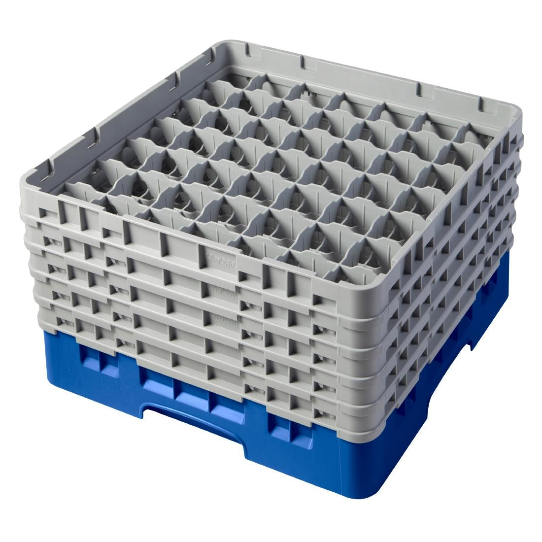 Cambro Camrack Blue 49 Compartments Max Glass Height 258mm - CZ121  Cambro   