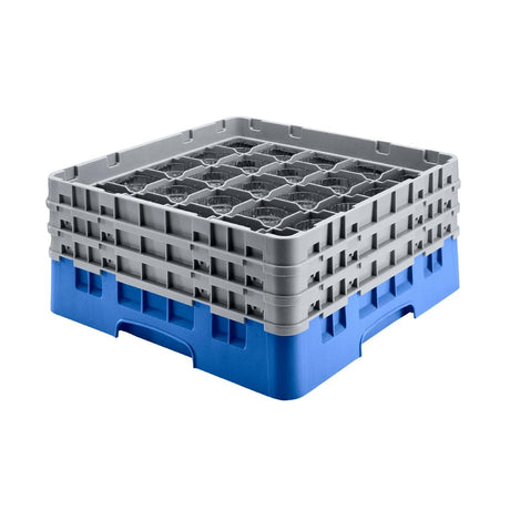 Cambro Camrack Blue 36 Compartments Max Glass Height 156mm - CZ125  Cambro   