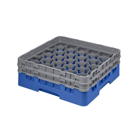 Cambro Camrack Blue 30 Compartments Max Glass Height 133mm - CZ134  Cambro   