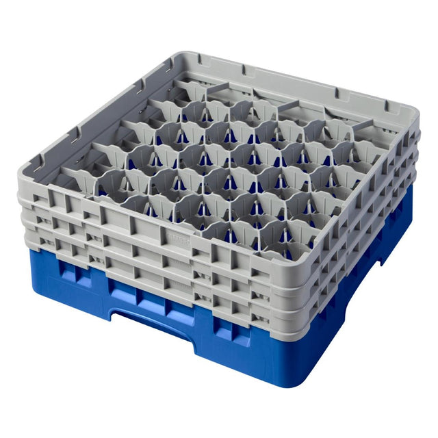 Cambro Camrack Blue 30 Compartments Max Glass Height 174mm - CZ135  Cambro   