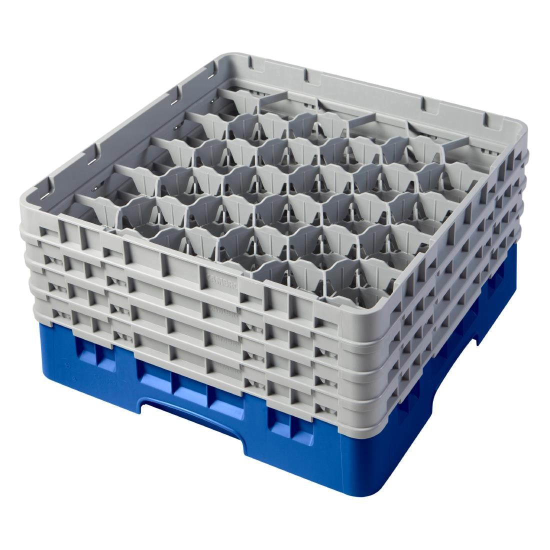 Cambro Camrack Blue 30 Compartments Max Glass Height 215mm - CZ136  Cambro   