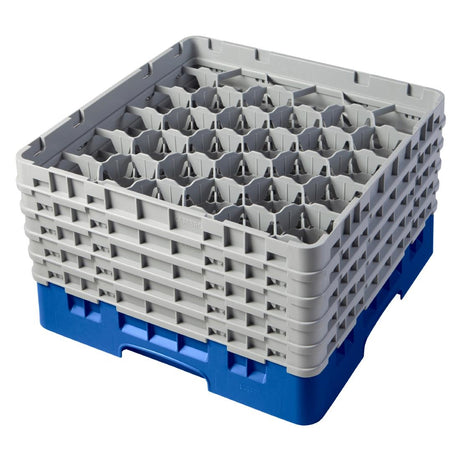 Cambro Camrack Blue 30 Compartments Max Glass Height 258mm - CZ137  Cambro   