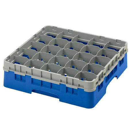 Cambro Camrack Blue 25 Compartments Max Glass Height 279mm - CZ140  Cambro   