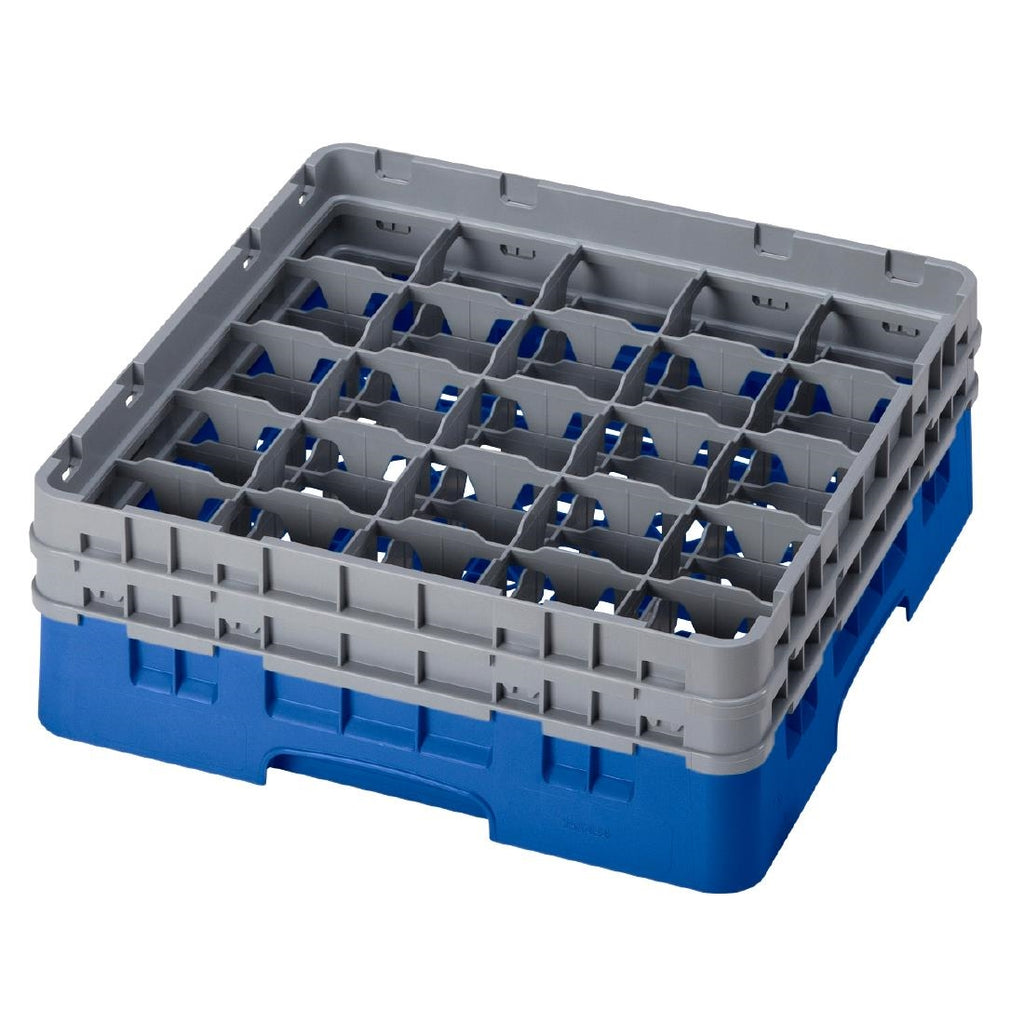 Cambro Camrack Blue 25 Compartments Max Glass Height 133mm - CZ141  Cambro   