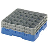 Cambro Camrack Blue 25 Compartments Max Glass Height 156mm - CZ142  Cambro   