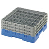 Cambro Camrack Blue 25 Compartments Max Glass Height 174mm - CZ143  Cambro   