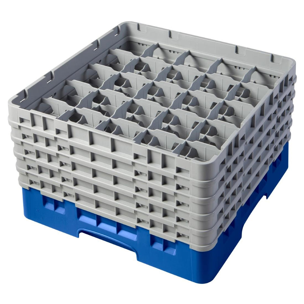 Cambro Camrack Blue 25 Compartments Max Glass Height 258mm - CZ147  Cambro   
