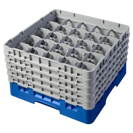 Cambro Camrack Blue 25 Compartments Max Glass Height 258mm - CZ147  Cambro   