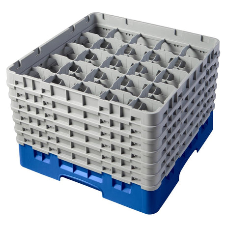 Cambro Camrack Blue 25 Compartments Max Glass Height 298mm - CZ149  Cambro   