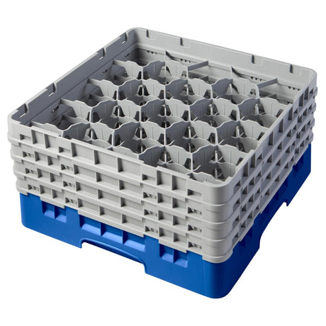 Cambro Camrack Blue 20 Compartments Max Glass Height 215mm - CZ155  Cambro   