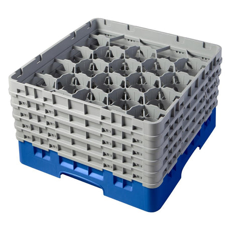 Cambro Camrack Blue 20 Compartments Max Glass Height 258mm - CZ157  Cambro   