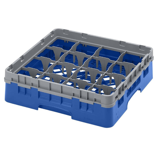 Cambro Camrack Blue 16 Compartments Max Glass Height 92mm - CZ160  Cambro   