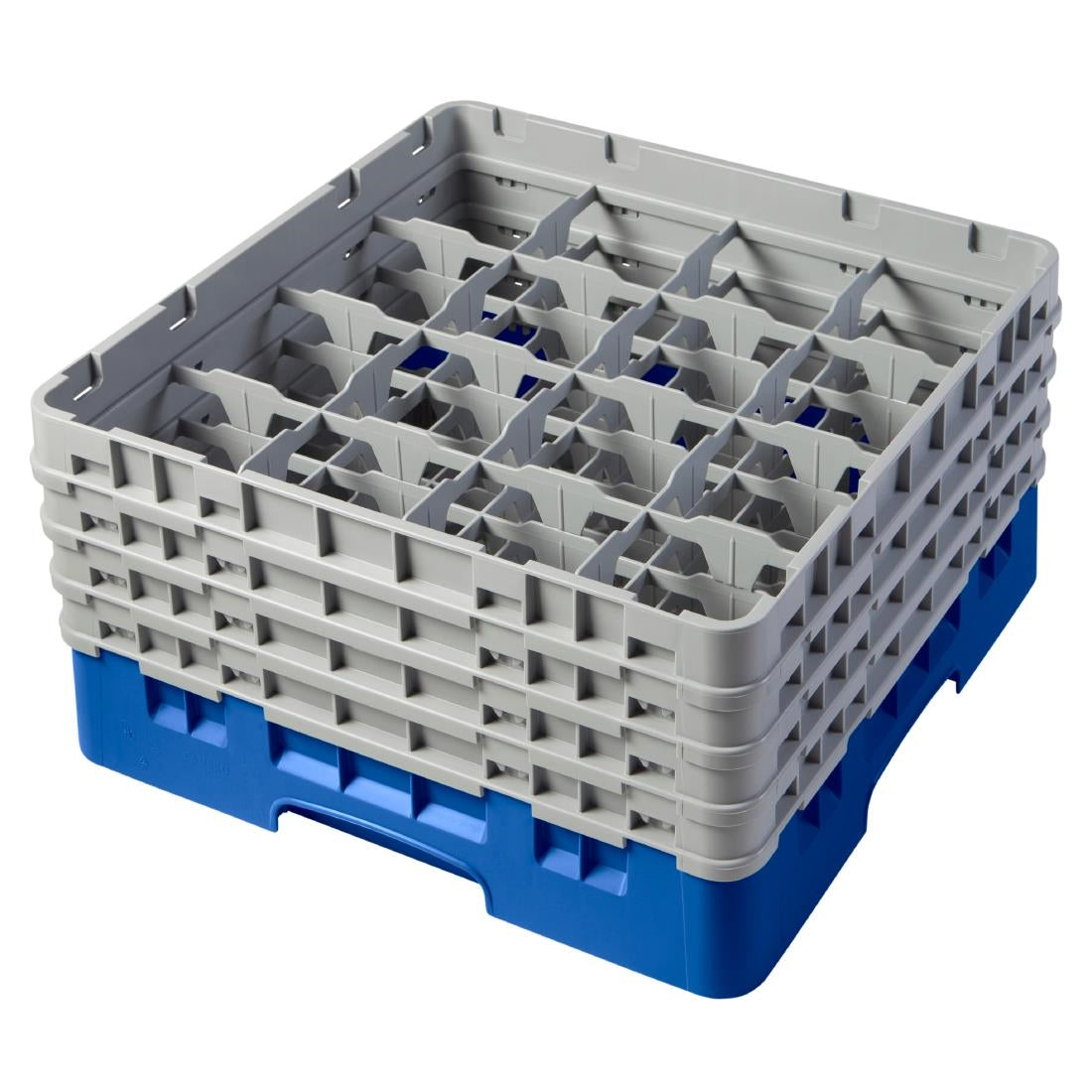 Cambro Camrack Blue 16 Compartments Max Glass Height 215mm - CZ165  Cambro   