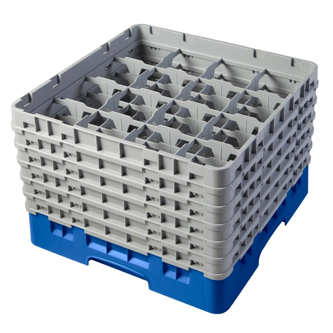 Cambro Camrack Blue 16 Compartments Max Glass Height 298mm - CZ169  Cambro   