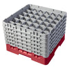 Cambro Camrack Red 36 Compartments Max Glass Height 298mm - CZ185  Cambro   