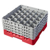 Cambro Camrack Red 30 Compartments Max Glass Height 215mm - CZ189  Cambro   