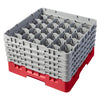 Cambro Camrack Red 30 Compartments Max Glass Height 258mm - CZ190  Cambro   