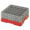 Cambro Camrack Red 25 Compartments Max Glass Height 174mm - CZ196  Cambro   