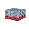 Cambro Camrack Red 25 Compartments Max Glass Height 238mm - CZ198  Cambro   