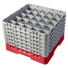 Cambro Camrack Red 25 Compartments Max Glass Height 298mm - CZ201  Cambro   