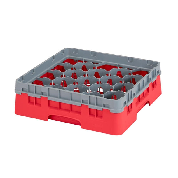 Cambro Camrack Red 20 Compartments Max Glass Height 92mm - CZ202  Cambro   