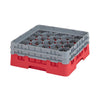 Cambro Camrack Red 20 Compartments Max Glass Height 133mm - CZ204  Cambro   