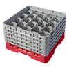 Cambro Camrack Red 20 Compartments Max Glass Height 258mm - CZ209  Cambro   