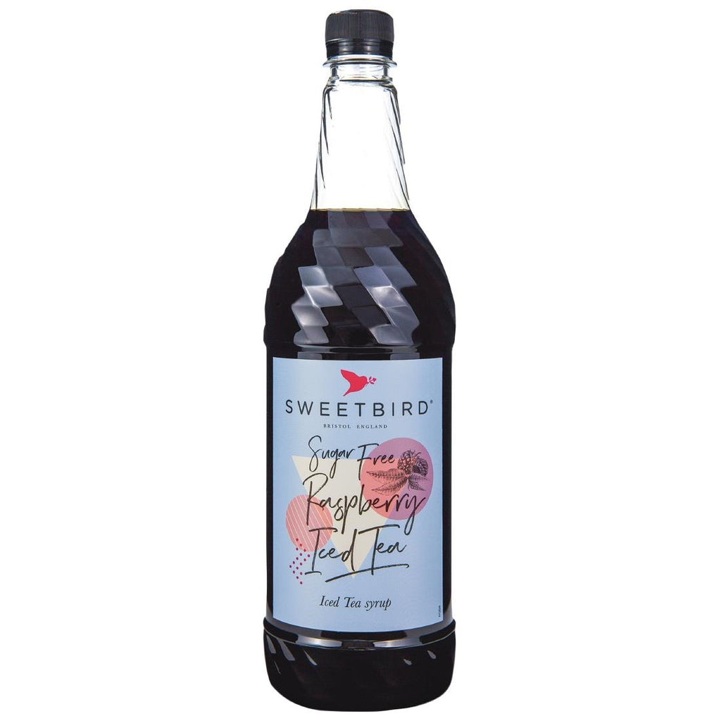 Sweetbird Raspberry Iced Tea Sugar-Free Syrup 1Ltr - CZ284  Sweetbird   