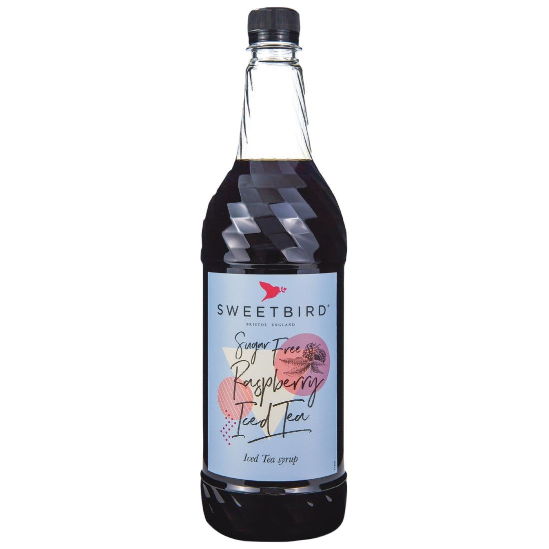 Sweetbird Raspberry Iced Tea Sugar-Free Syrup 1Ltr - CZ284  Sweetbird   