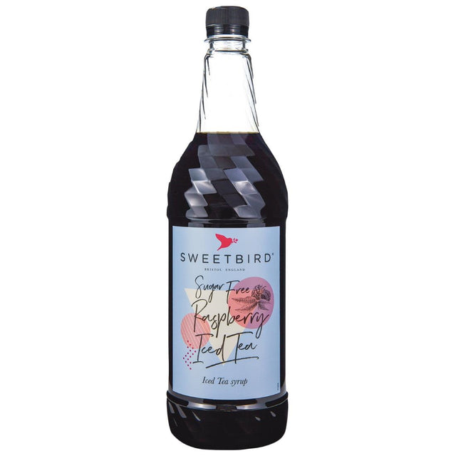 Sweetbird Raspberry Iced Tea Sugar-Free Syrup 1Ltr - CZ284  Sweetbird   