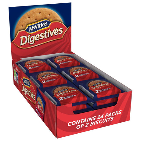 McVitie's Digestives Twin Biscuit Packs (Pack of 24 x 2 Biscuits) - CZ290  McVities   
