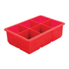 Beaumont Six Cavity Silicone Ice Cube Mould Red - CZ403  Beaumont   