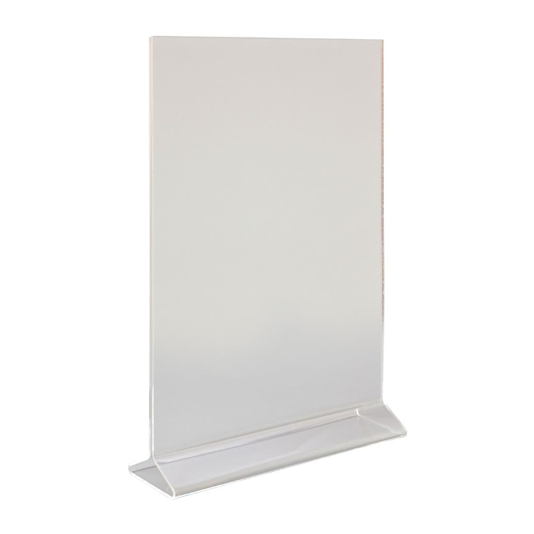 Beaumont Perspex Menu Holder Vertical A4 - CZ424  Beaumont   