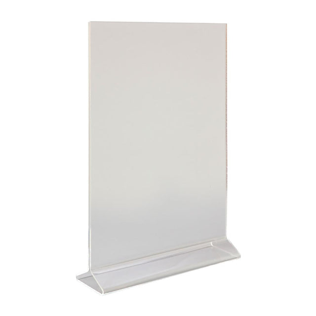 Beaumont Perspex Menu Holder Vertical A4 - CZ424  Beaumont   
