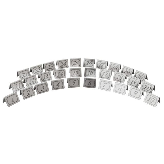 Beaumont Stainless Steel Table Numbers 21-30 - CZ435  Beaumont   