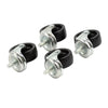 Beaumont Bottle Skip Castors Black (Pack of 4) - CZ446  Beaumont   