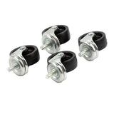 Beaumont Bottle Skip Castors Black (Pack of 4) - CZ446  Beaumont   
