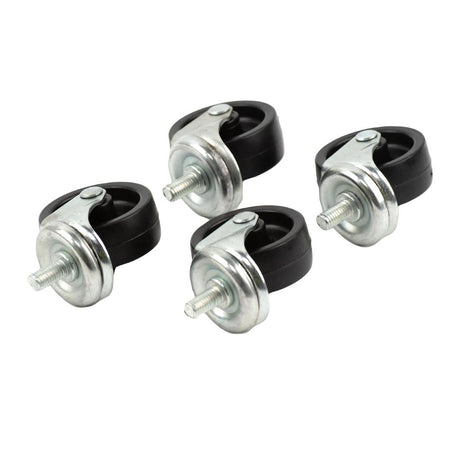 Beaumont Bottle Skip Castors Black (Pack of 4) - CZ446  Beaumont   