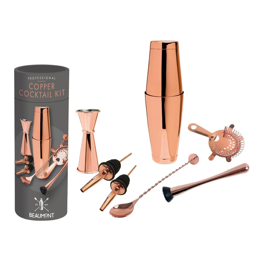 Beaumont Cocktail kit Copper 8 Piece - CZ482  Beaumont   
