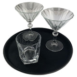 Beaumont Non-Slip Round Tray Black 280mm - CZ494  Beaumont   