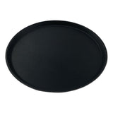Beaumont Non-Slip Round Tray Black 280mm - CZ494  Beaumont   