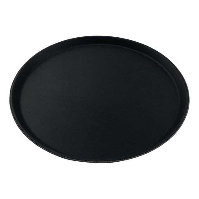 Beaumont Non-Slip Round Tray Black 280mm - CZ494  Beaumont   