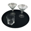 Beaumont Non-Slip Round Tray Black 355mm - CZ495  Beaumont   