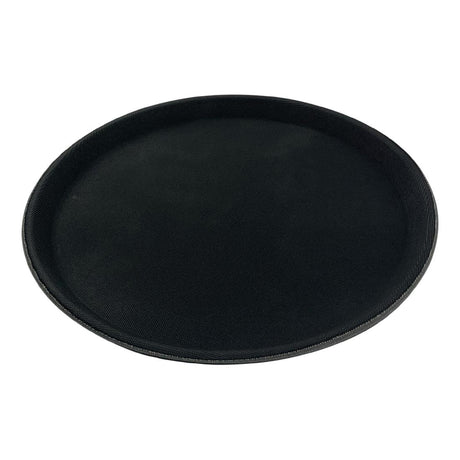 Beaumont Non-Slip Round Tray Black 355mm - CZ495  Beaumont   