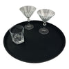 Beaumont Non-Slip Round Tray Black 406mm - CZ496  Beaumont   
