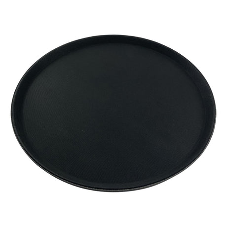 Beaumont Non-Slip Round Tray Black 406mm - CZ496  Beaumont   