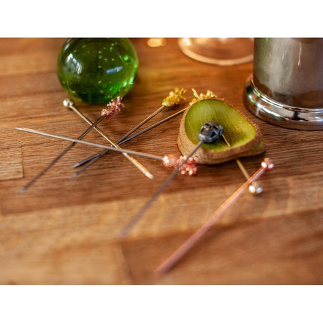 Beaumont Ball Garnish Pick Gold Plated (Pack of 10) - CZ589  Beaumont   