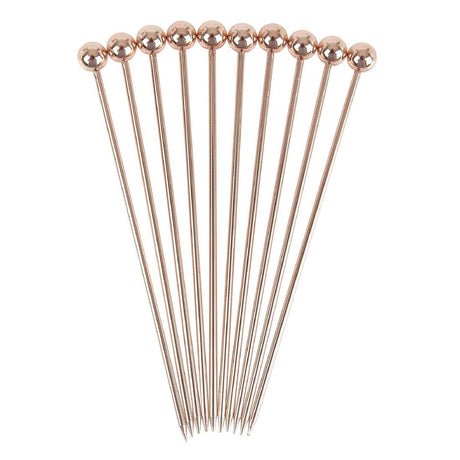 Beaumont Ball Garnish Pick Copper Plated (Pack of 10) - CZ588  Beaumont   